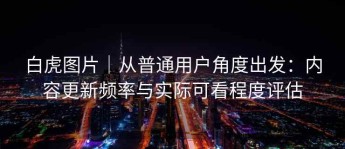 白虎图片｜从普通用户角度出发：内容更新频率与实际可看程度评估