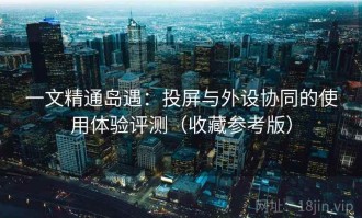 一文精通岛遇：投屏与外设协同的使用体验评测（收藏参考版）