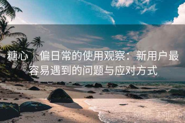 糖心｜偏日常的使用观察：新用户最容易遇到的问题与应对方式