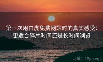 第一次用白虎免费网站时的真实感受：更适合碎片时间还是长时间浏览