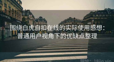 围绕白虎自扣在线的实际使用感想：普通用户视角下的优缺点整理