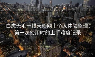 白虎无毛一线天暗网｜个人体验整理：第一次使用时的上手难度记录