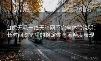 白虎无毛一线天暗网不完全体验说明：长时间浏览后的稳定性与流畅度表现