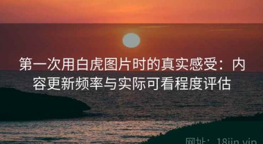 第一次用白虎图片时的真实感受：内容更新频率与实际可看程度评估