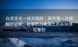 白虎无毛一线天暗网｜新手第一次接触的记录：在手机与电脑上的实际体验差别