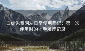 白虎免费网站日常使用笔记：第一次使用时的上手难度记录