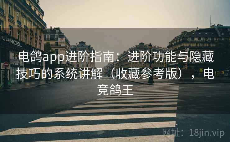 电鸽app进阶指南:进阶功能与隐藏技巧的系统讲解(收藏参考版),电竞鸽王 电鸽app进阶指南:进阶功能与隐藏技巧的系统讲解(收藏参考版),电竞鸽王