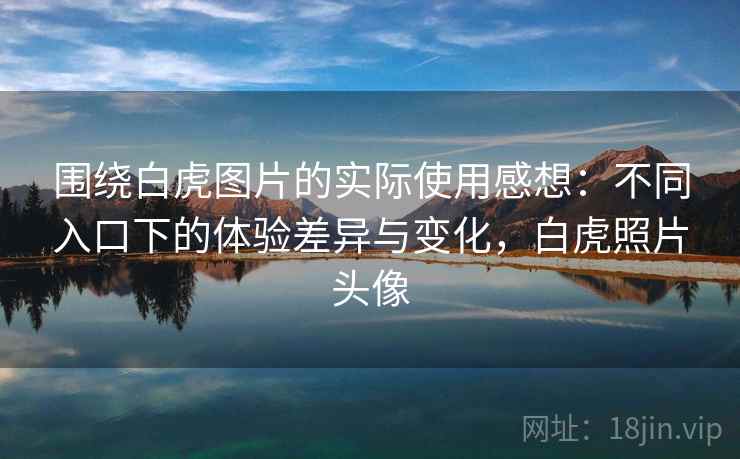 围绕白虎图片的实际使用感想：不同入口下的体验差异与变化，白虎照片头像