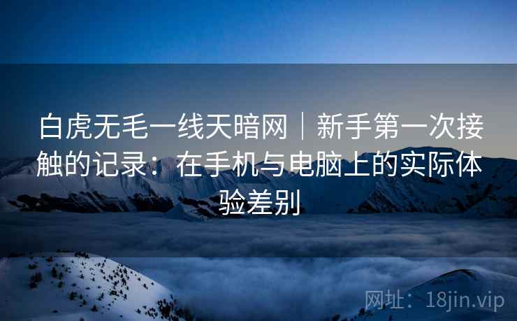 白虎无毛一线天暗网｜新手第一次接触的记录：在手机与电脑上的实际体验差别