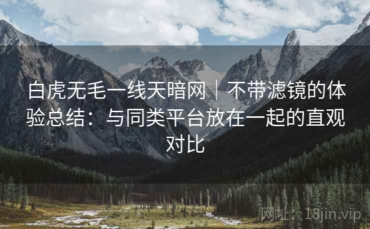 白虎无毛一线天暗网｜不带滤镜的体验总结：与同类平台放在一起的直观对比
