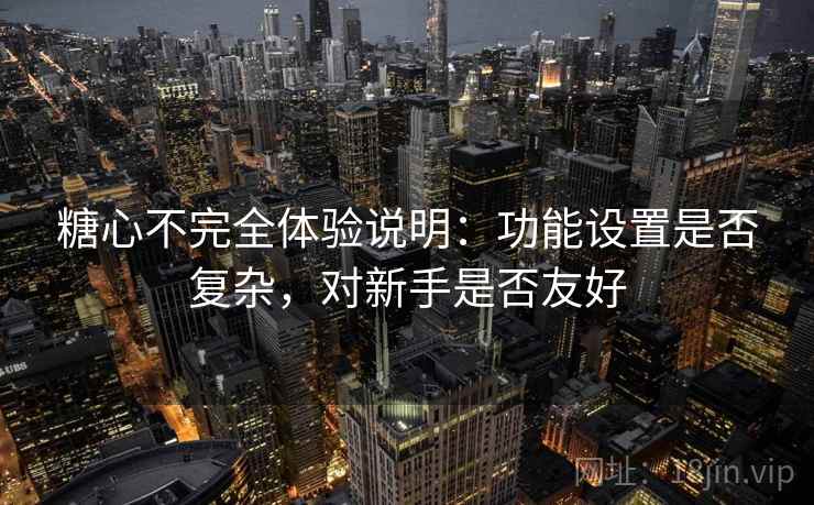 糖心不完全体验说明：功能设置是否复杂，对新手是否友好