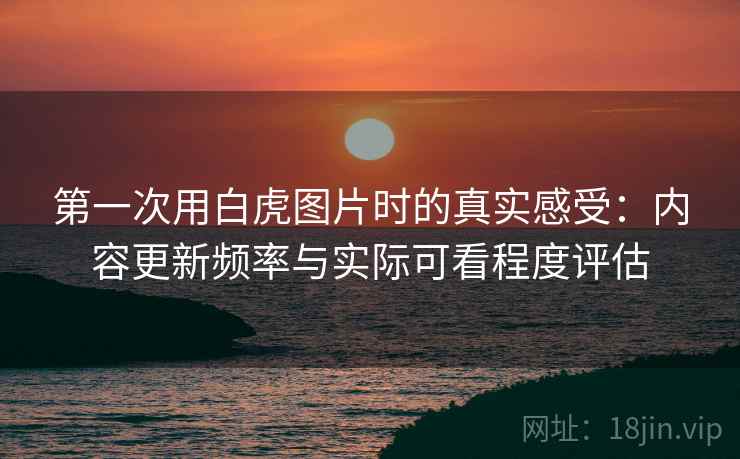 第一次用白虎图片时的真实感受：内容更新频率与实际可看程度评估