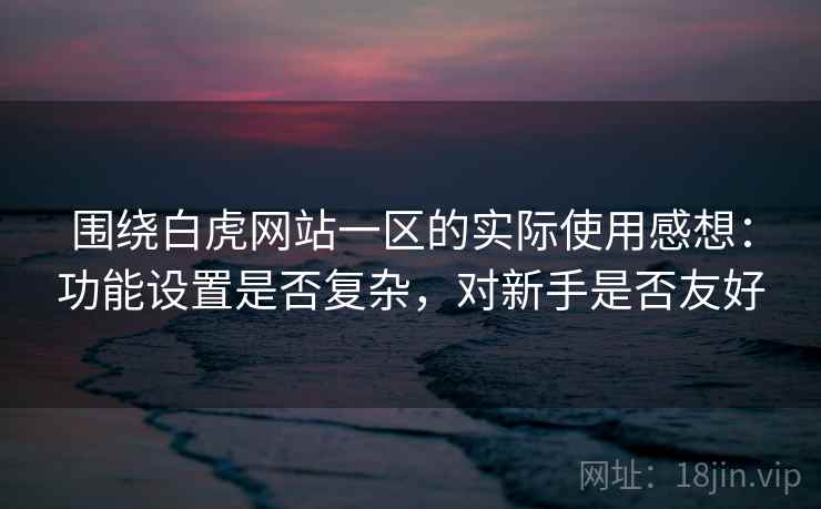 围绕白虎网站一区的实际使用感想：功能设置是否复杂，对新手是否友好